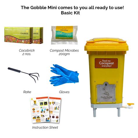 Buy Gobble Mini Compost Kit online for smell-free composting