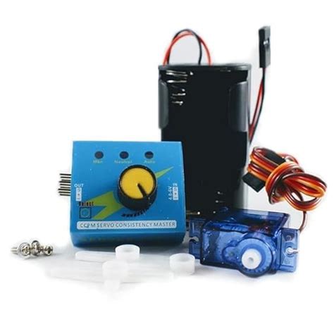 TESTIN ELECTRONICS SG90 Micro Servo Motor with Servo Tester and 4-Slot ...