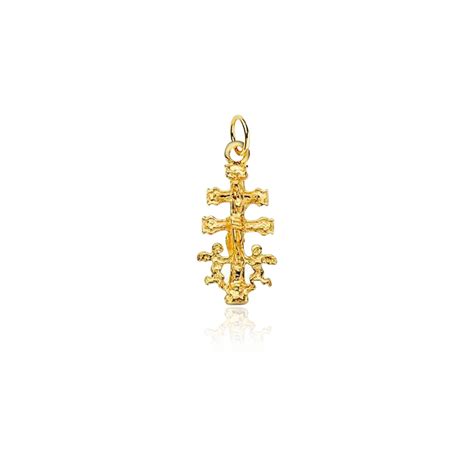 Cruz de Caravaca Oro 18Kt 23x12mm 04520010253