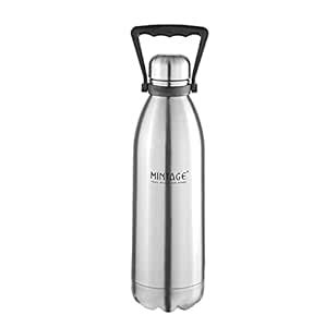 MINTAGE HOT and Cold Water Bottle 1500 ML (Silver) 35+Years of ...