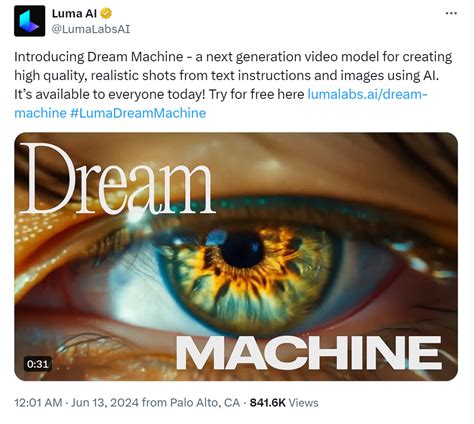 Luma Video 的图像结果