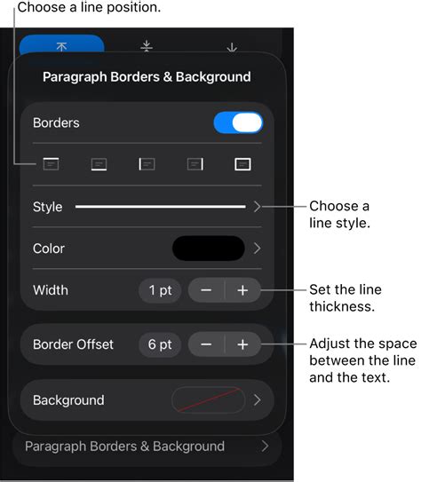 Add borders and rules (lines) to separate text in Keynote on iPad ...