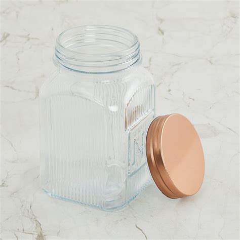 Buy Corsica Essentials Glass Storage Jar - 1.1L from Corsica by Home ...