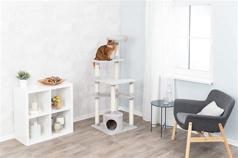 Buy TRIXIE Seli Cat Tree, Cat Tower, Cat Condo, Pom Pom, Interactive ...