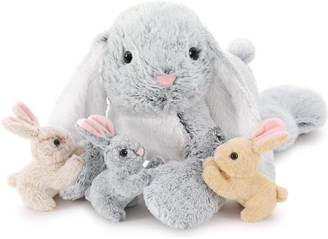 Amazon.com: BENINY Large Bunny Stuffed Animal 24" - 4Pcs Stuffed Bunny ...