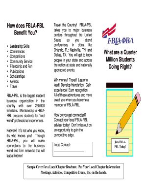 Fillable Online How does FBLA-PBL Fax Email Print - pdfFiller
