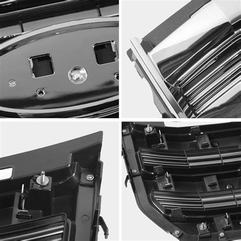 Buy BoardRoad Front Grille Chrome Front Hood Grill King Ranch Style For ...