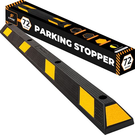 Amazon.com: Xpose Safety Parking Block Curb Stop, 72" Heavy Duty Parking Stop Protect Vehicles ...