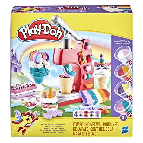 Play-Doh Magical Frozen Treats Ice Cream Playset, Unicorn Toys for 3 ...