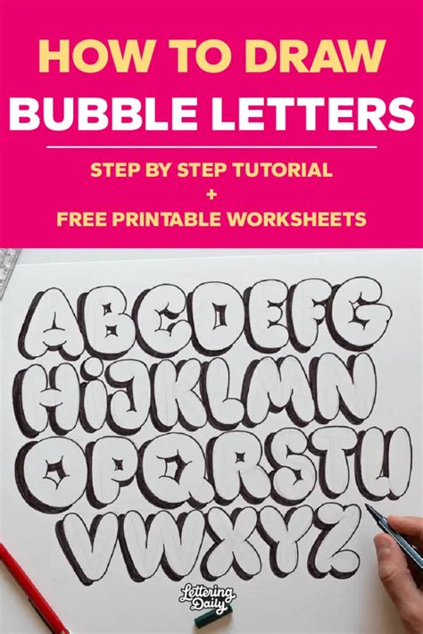 Image result for Bubble Letters Tutorial