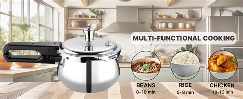 Buy Vinod Splendid Plus Stainless Steel Pressure Cooker Outer Lid 3 ...