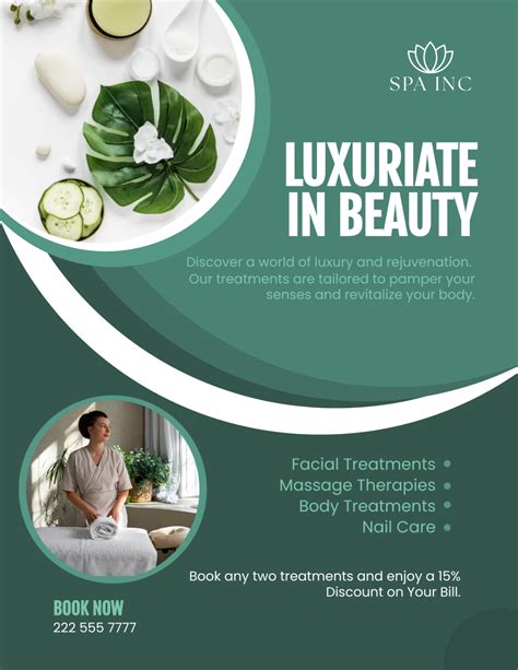Spa Flyers Templates Free