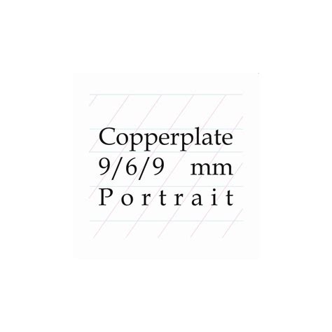Art Essentials Calligraphy A4 Paper Polypack 9/6/9 Copperplate Portrait