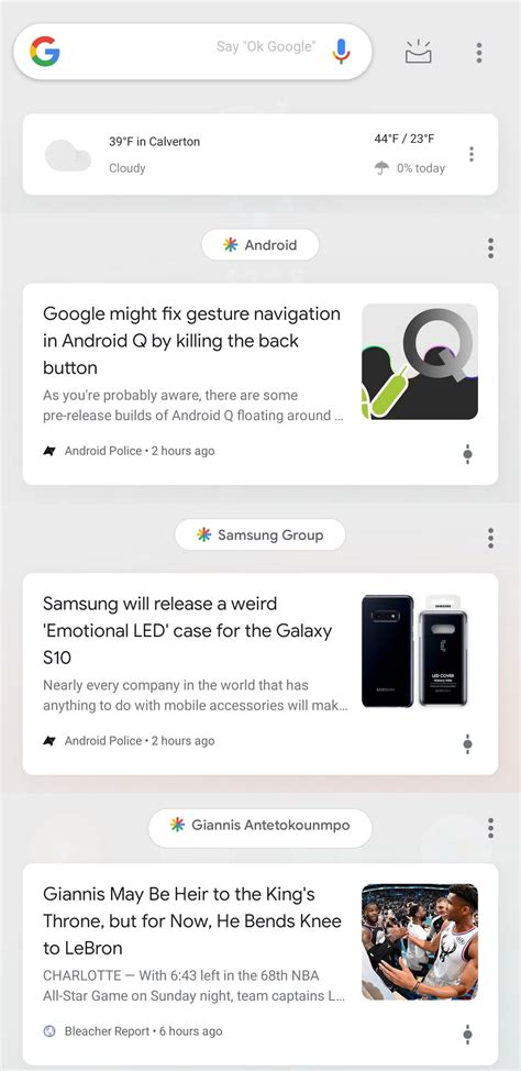 Anyone know how to make the nova launcher Google Companion follow one ...