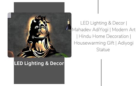 UNKAR EXPORTS INDIA | Lord Shiva | Metal Wall Art | LED Lighting ...