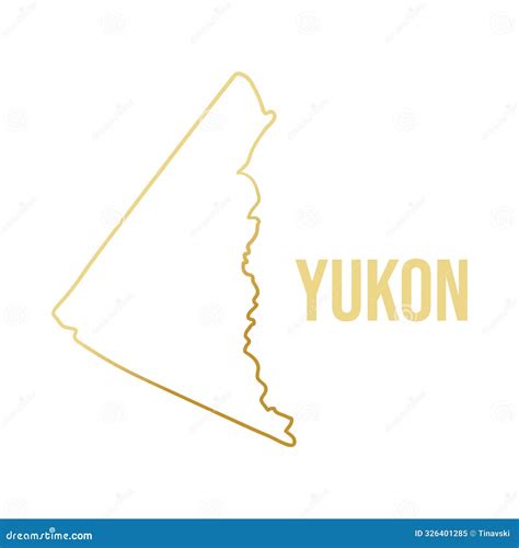 Yukon, Canada map stock illustration. Illustration of north - 326401285