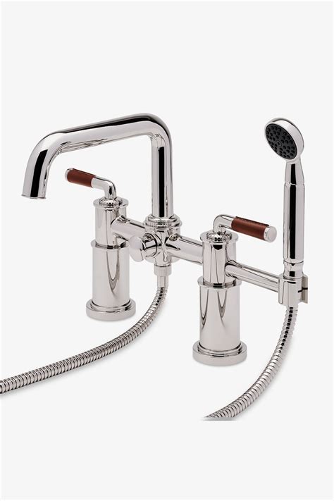 Henry Chronos Floor Mounted Exposed Tub Filler with Handshower and ...