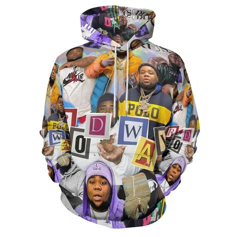 Unisex Rod Wave Hoodies 3D Printed Pullover Hooded Sweatshirt with ...