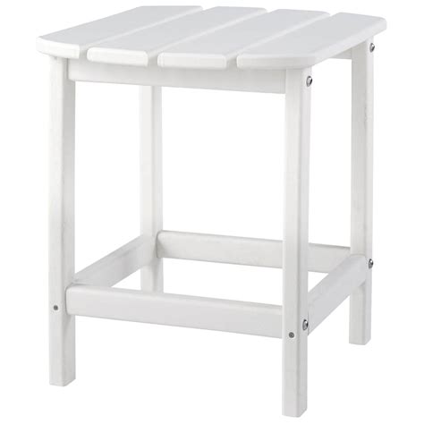 Ashley Sundown Treasure Rectangular End Table in White