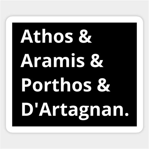 The Three Musketeers Names Ii Sticker | The three musketeers ...