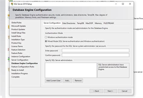 Image result for SQL Server Database Engine Configuration
