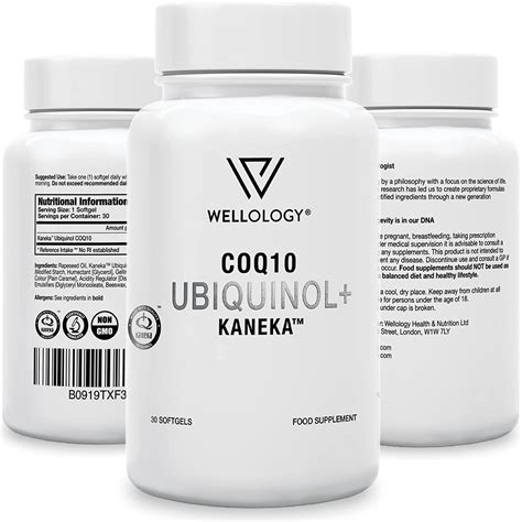 CoQ10 Ubiquinol - Kaneka Active Form of Coenzyme Q10 with Superior Absorption Vs Ubiquinone Co ...