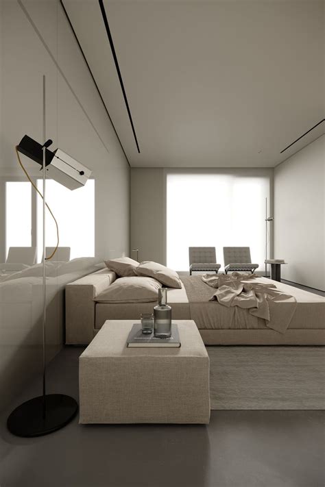 极简主卧室套房 | 概念 | Amir Adilbekov | 2022 | 哈萨克斯坦-序赞网