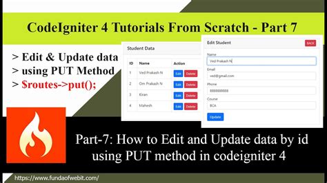 UpdateData Base URL CodeIgniter Action Method 的图像结果
