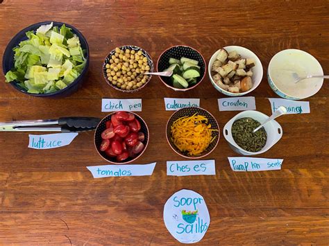 Make a Salad Bar Activity | Growing Chefs!