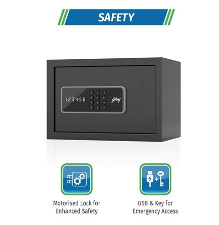 Godrej Home Locker Digi Ebony 8L EL
