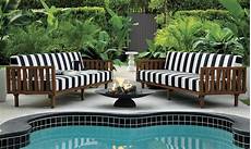 Black And White Outdoor Furniture by Patio Furniture And Decor Trend Bold Black And White Black And White Outdoor Furniture