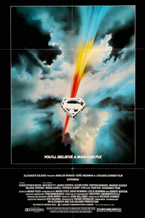 Superman 1978 Movie Poster - Modern Poster Layouts