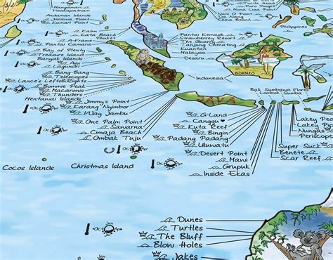 Surftrip Map | Best surfing spots, Surf trip, Surfing