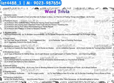 Product Class Quiz Ques Ans Designs - PartyStuff