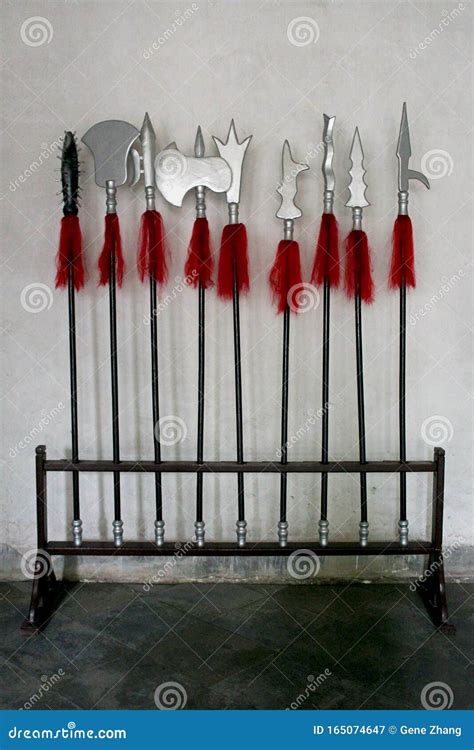 The Ancient Chinese Weapon Exibitions, Fuzhou, China Stock Image ...