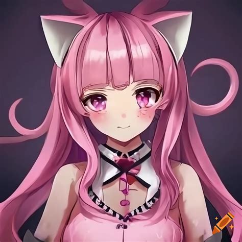 Anime cat girl character artwork on Craiyon