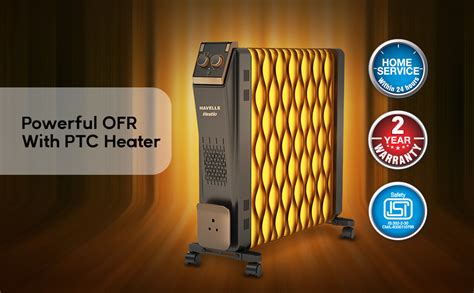 Havells Hestio 15 Wave Fin OFR (Oil Filled Radiator)|Room Heater|2900 W ...