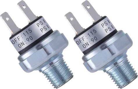 Buy FanWayer Air Pressure Switch 115-90 PSI Pressure Switch 14"-18 NPT ...