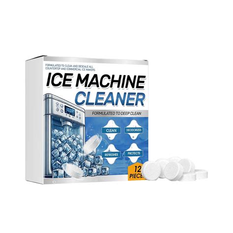 Ice Machine Cleaner Tablets 12 Pack Descaler for Ice Maker Removes Hard ...