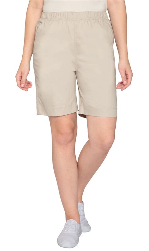 Turtle Bay New York Women's Pull On Denim & Twill Shorts with stretch ...
