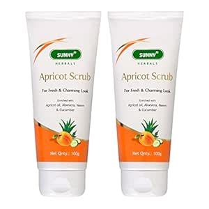 Buy Sunny Apricot Scrub With Essential Oils, Neem & Aloevera Extracts ...