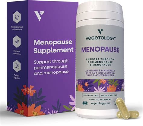 Amazon.com: VEGETOLOGY Vegan Menopause Supplements (60 Capsules) — Perimenopause and Menopause ...