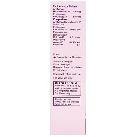 Flublock AZ Nasal Spray 7 ml Price, Uses, Side Effects, Composition ...