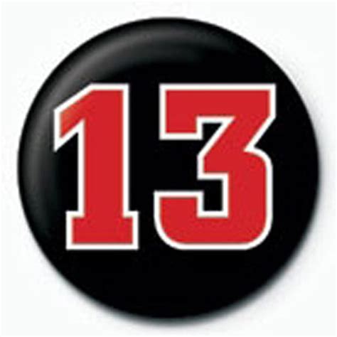 Fun - Number 13 - Button Badge - Ø2,5