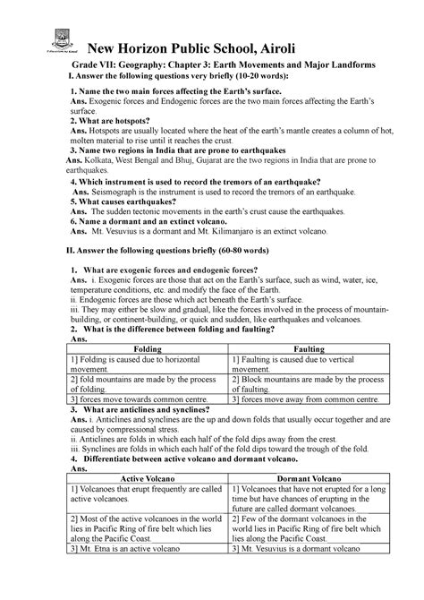 Grade 7 Geog ch.3 notes - New Horizon Public School, Airoli Grade VII ...