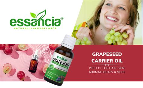 Essancia GrapeSeed Carrier Oil For Acne & Pimples, Skin Care, Hair ...