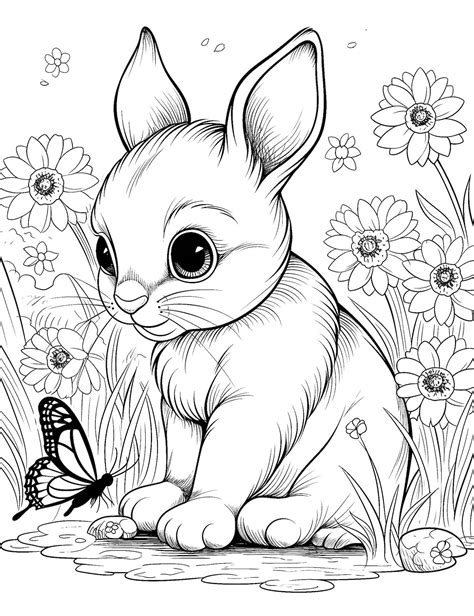 44 Cute Bunny Coloring Pages For Kids And Adults - Our Mindful Life