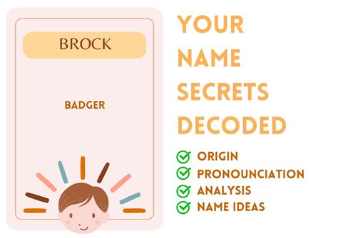 Brock - Boy Name Meaning and Pronunciation