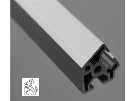 Profilé aluminium 30x30 angle de 60° - fente de 8 mm | Contact SYSTEAL