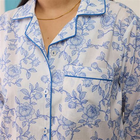 Women Vintage Blooms Pima Pajama Set